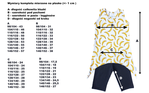 ZESTAW OWOCOWY RAJ  ,,PACHNĄCE BANANY