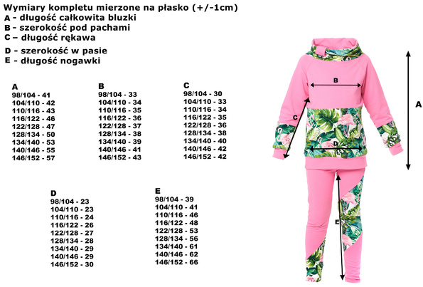 DRES FLAMING - RÓŻOWY (OSTATNI ROZMIAR 104/110)