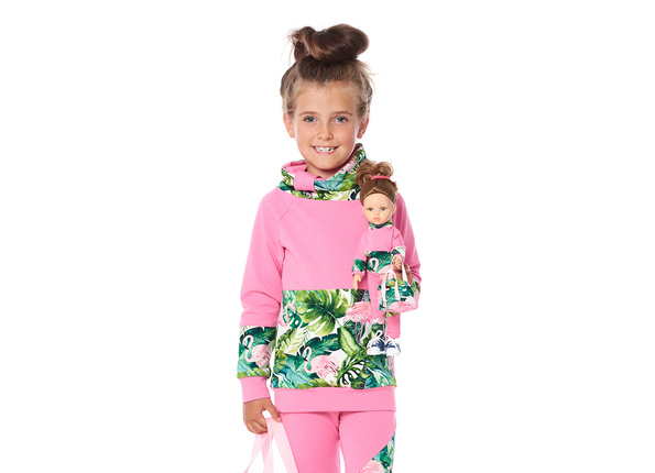 DRES FLAMING - RÓŻOWY (OSTATNI ROZMIAR 104/110)
