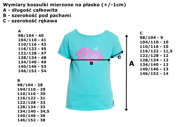 KOSZULKA LA LALLA SUMMER - TURKUS
