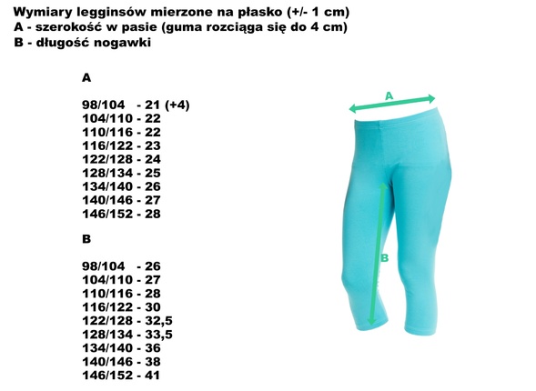 LEGGINSY - TURKUS