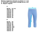 LEGGINSY - NIEBIESKIE