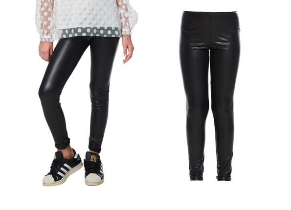 LEGGINSY CZARNE MATOWE