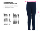 LEGGINSY GRANATOWE