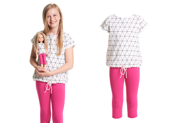 KOMPLET ,,PINK GEOMETRIC