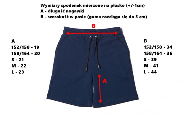 GRANATOWE SPODENKI NA WF (152/158-XL)
